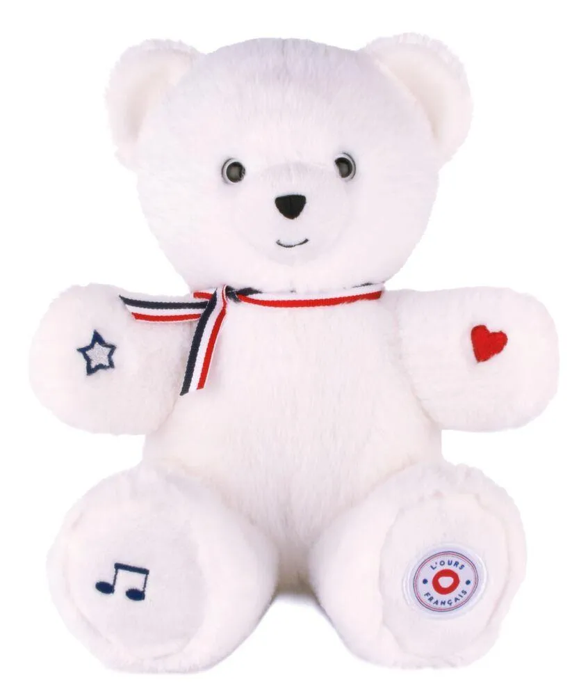 L' OURS FRANCAIS MUSICAL  TAM TAM BLANC