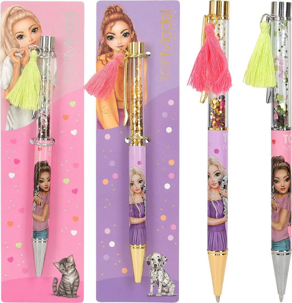 TOPMODEL STYLO A BILLE AVEC CONFETTIS