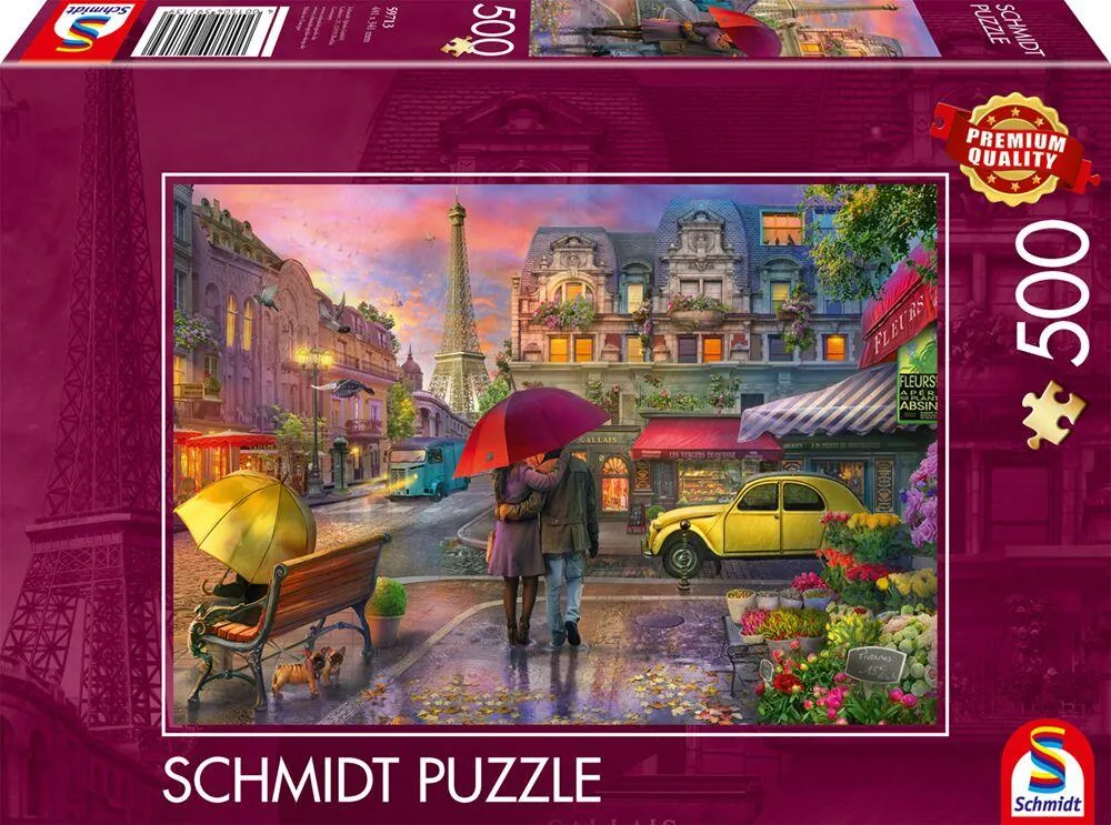 PUZZLE 500 PIECES - MAGIE DE LA PLUIE A PARIS