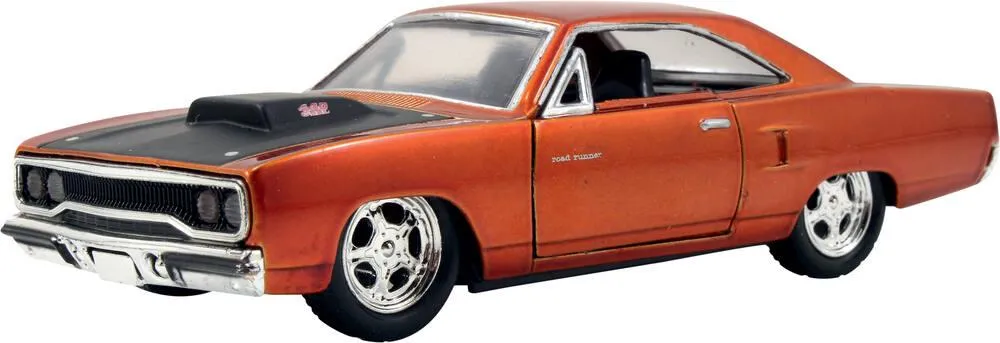 1/32 FAST AND FURIOUS - VOITURE 1970 PLYMOUTH ROAD RUNNER-FREE ROLLING COPPER 2 1970