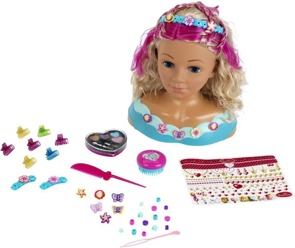 PRINCESS CORALIE - TÊTE À COIFFER ET À MAQUILLER (33 CM)