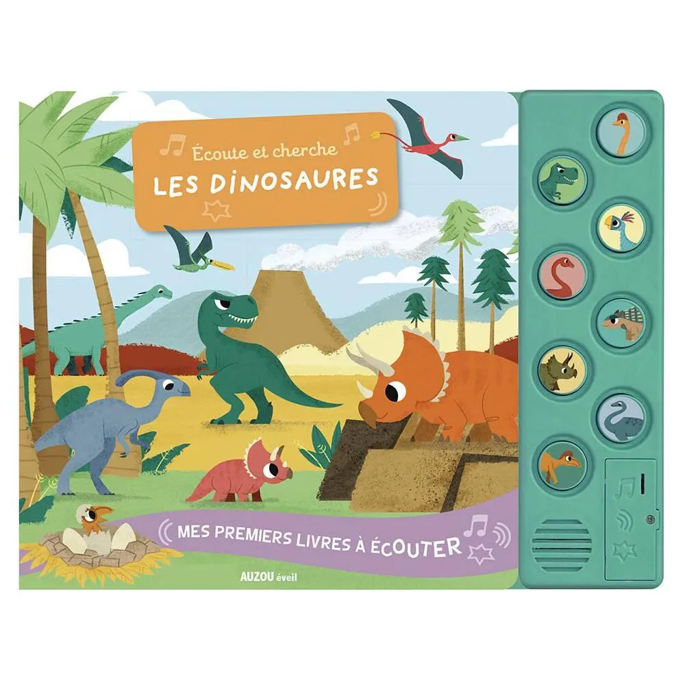 ÉCOUTE ET CHERCHE LES DINOSAURES
