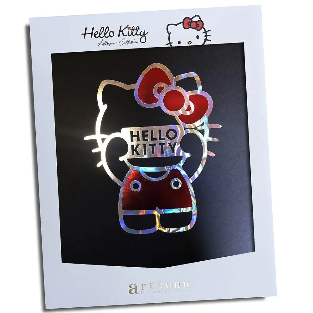 POSTER RIGIDE - SIGN HOLO - HELLO KITTY