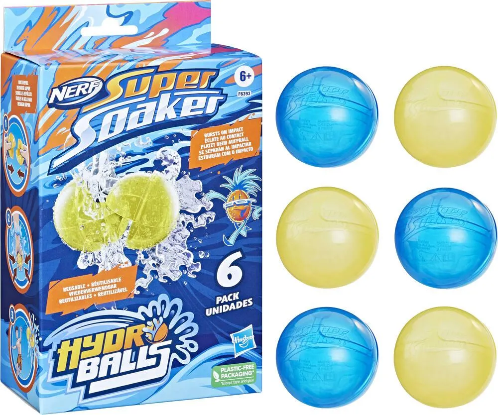 NERF SUPER SOAKER HYDRO BALLS PACK DE 6