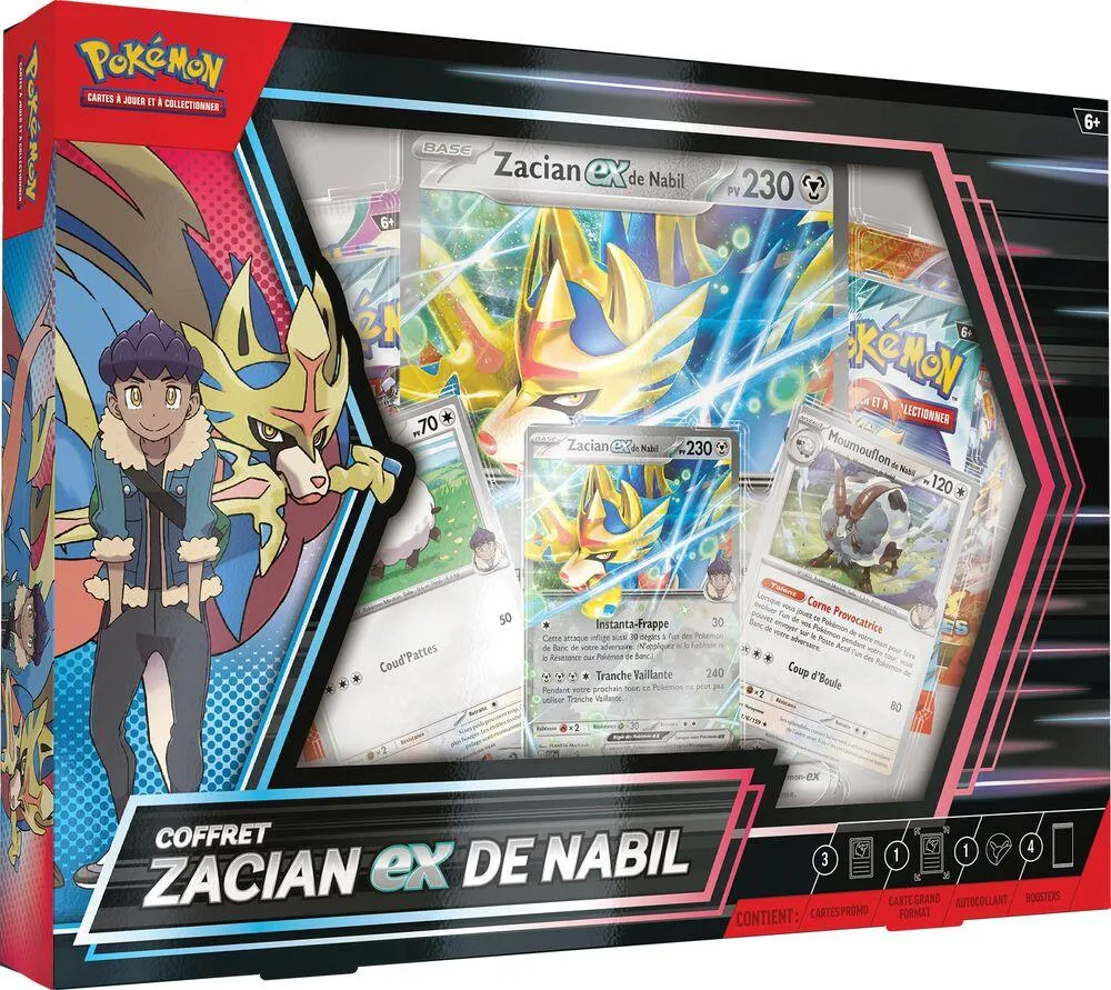 POKEMON - COFFRET ZACIAN EX DE NABIL