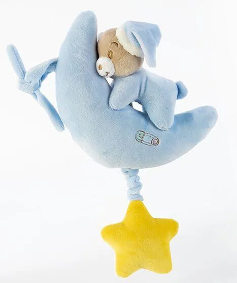 BABYCARE - OURS BLEU A MUSIQUE - 35 CM