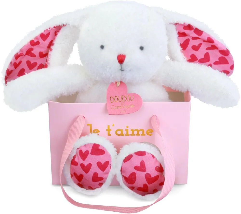 LAPIN JE T'AIME EN SAC CADEAU