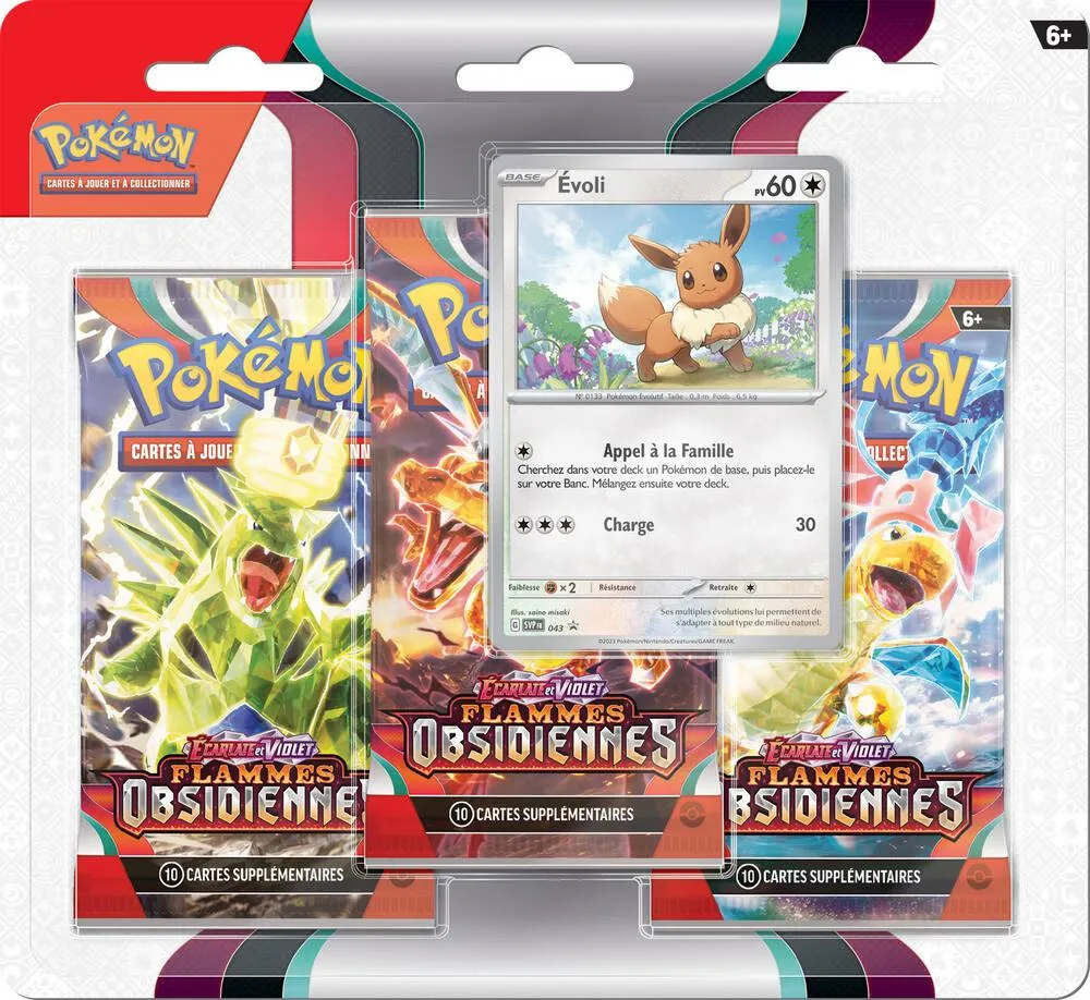 POKEMON EV03 -  PACK 3 BOOSTERS
