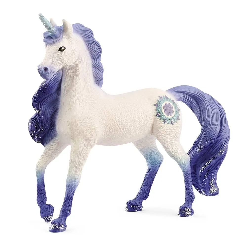 FIGURINE LICORNE MANDALA ÉTALON