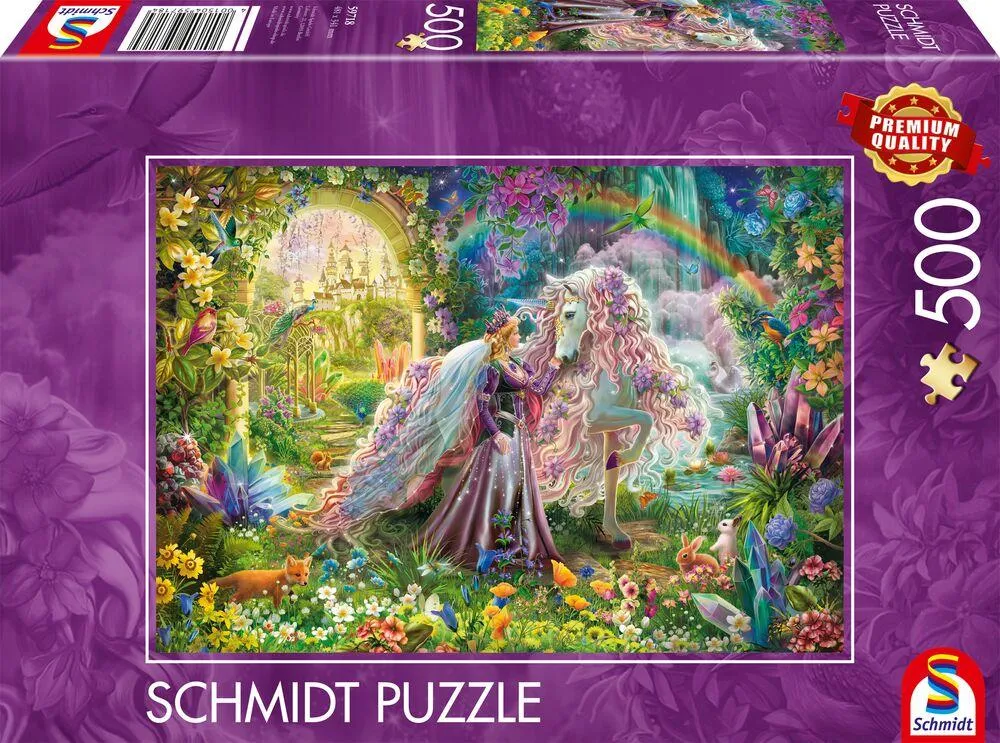 PUZZLE 500 PIECES VOYAGE DE REVE AVEC UNE LICORNE