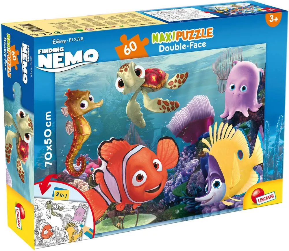DISNEY NEMO PUZZLE 60 PIECES 2 EN 1