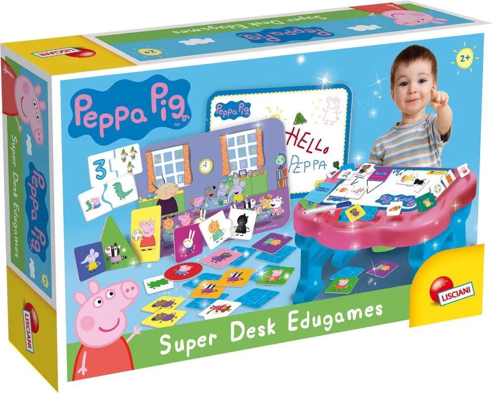 PEPPA PIG SUPER DESK EDUGAMES PUPITRE EDUCATIF