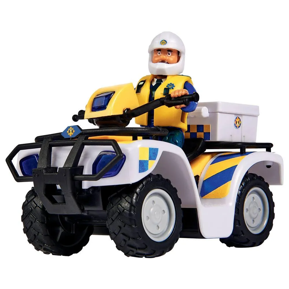 SAM LE POMPIER - QUAD POLICE - 1 FIGURINE MALCOM