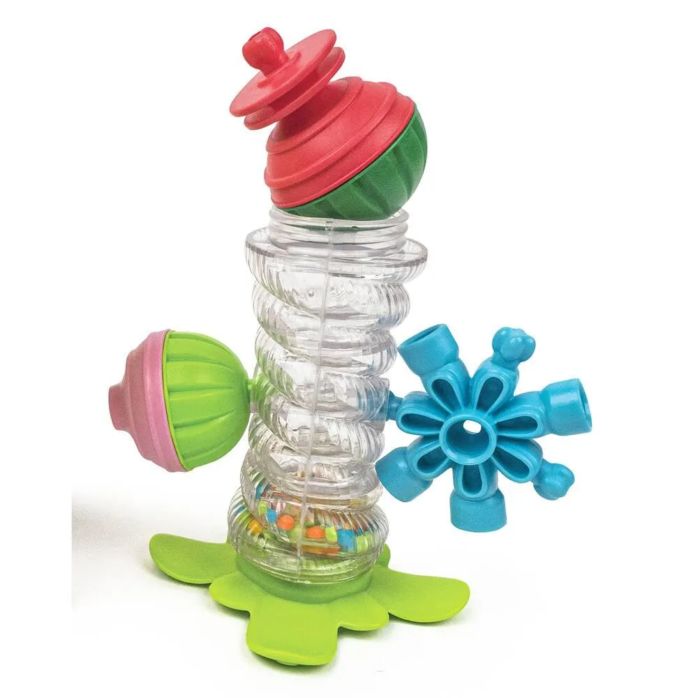 MONTESSORI - BATON DE PLUIE AVEC PERLES ET ACCESSOIRES - 7 PIECES