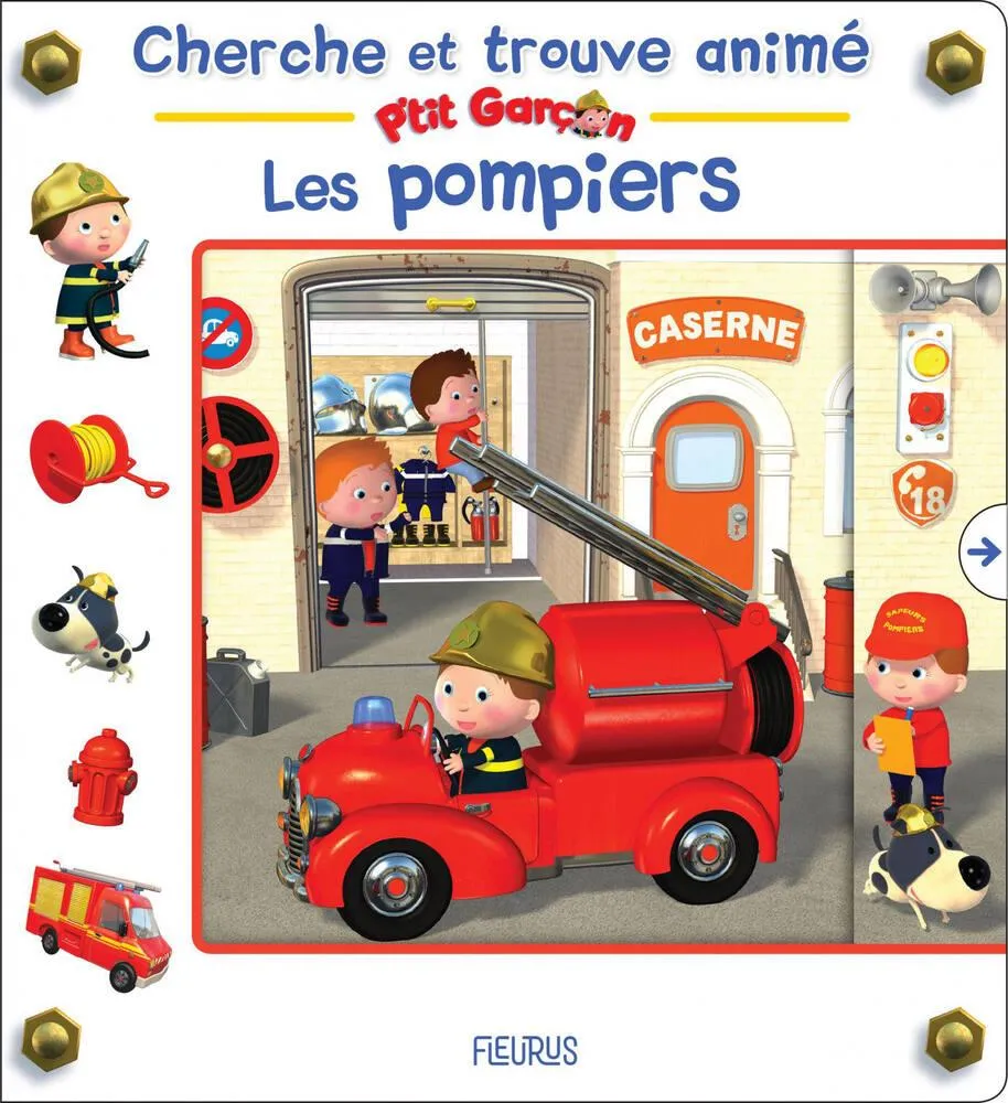 FLEURUS CHERCHE ET TROUVE ANIME P'TIT GARCON - LES POMPIERS