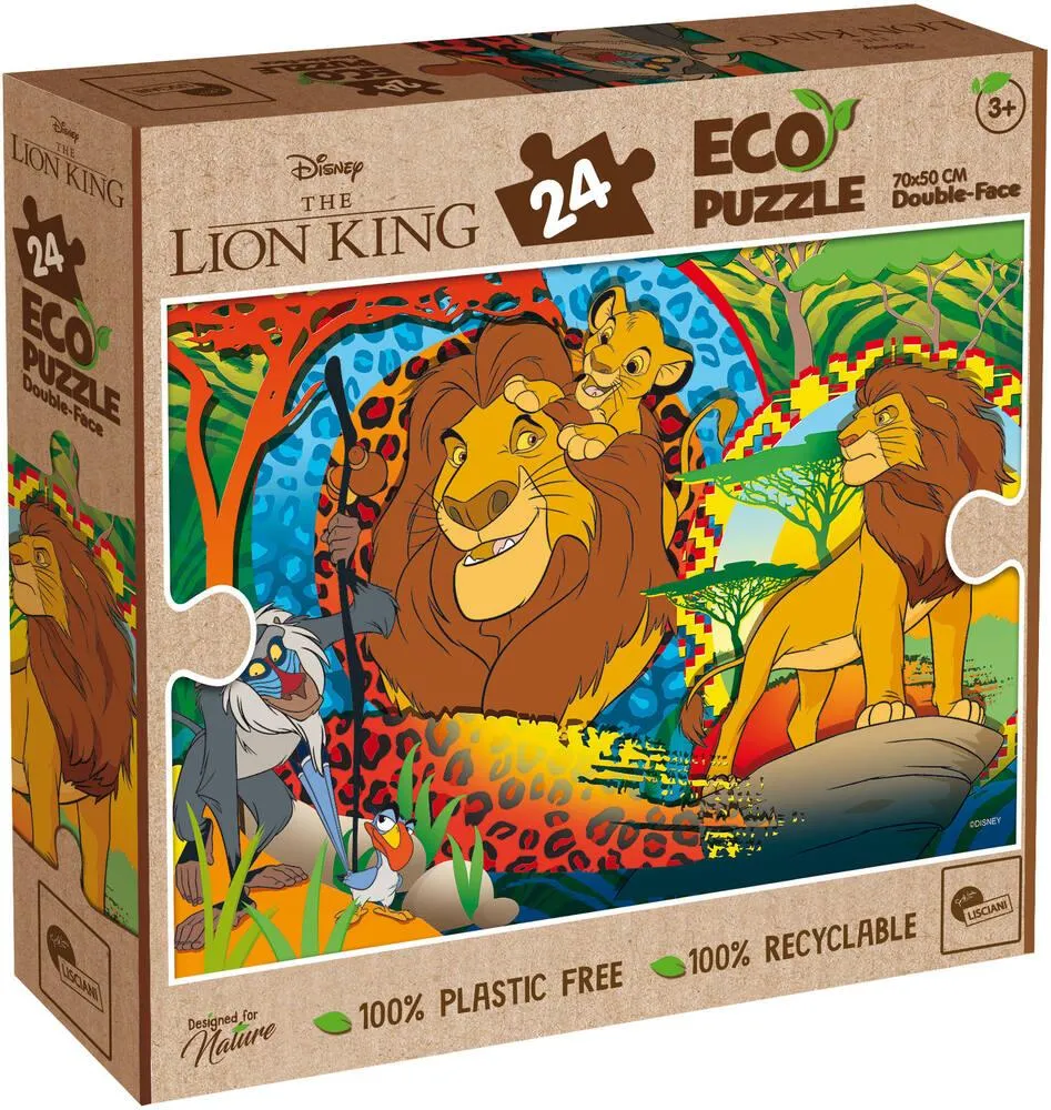LE ROI LION  - PUZZLE  24 PIECES 2 EN 1