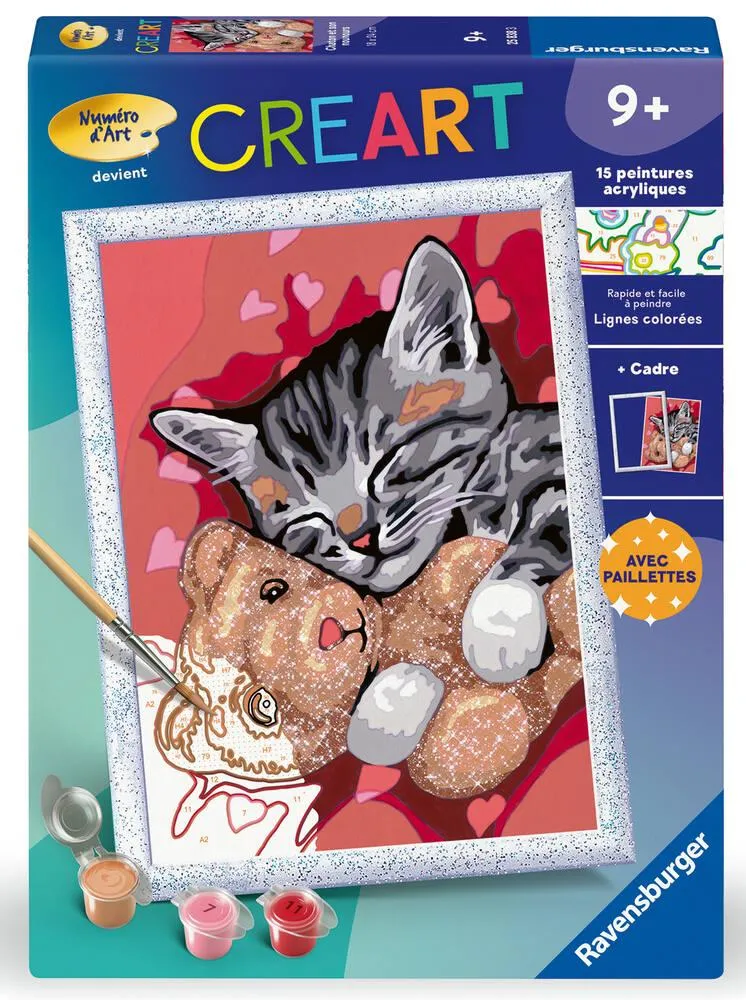 CREART KIDS  18X24CM  CHATON ET SON NOUNOURS