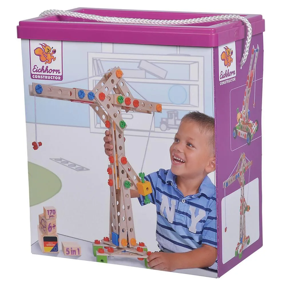 EICHHORN CONSTRUCTION 170 PIECES MAXI GRUE 5 EN 1