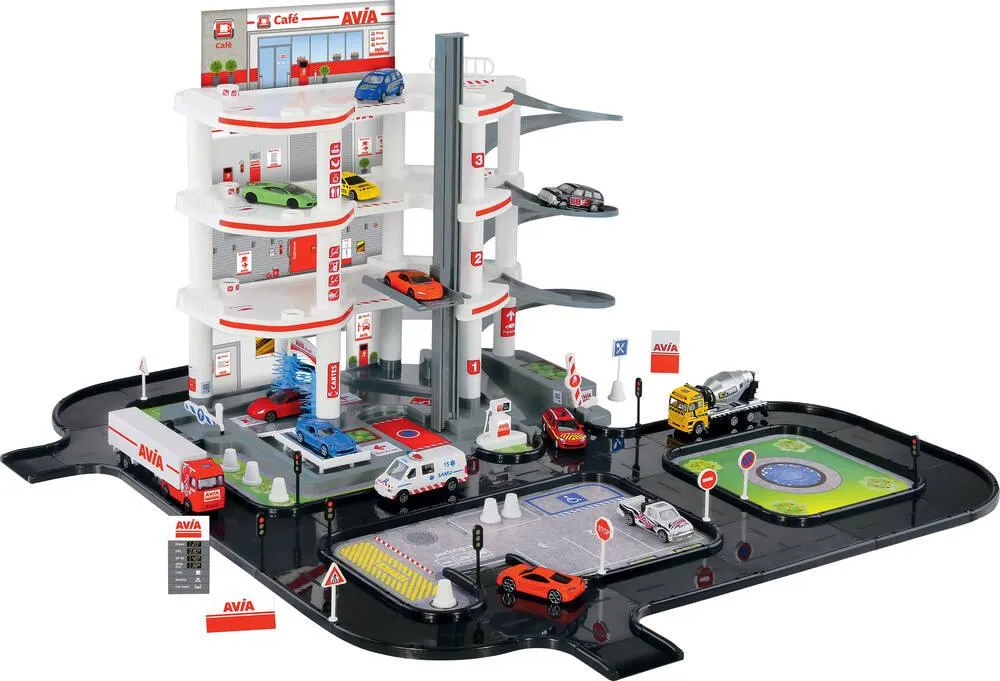 STATION SERVICE AVIA 4 NIVEAUX AVEC ROUTES