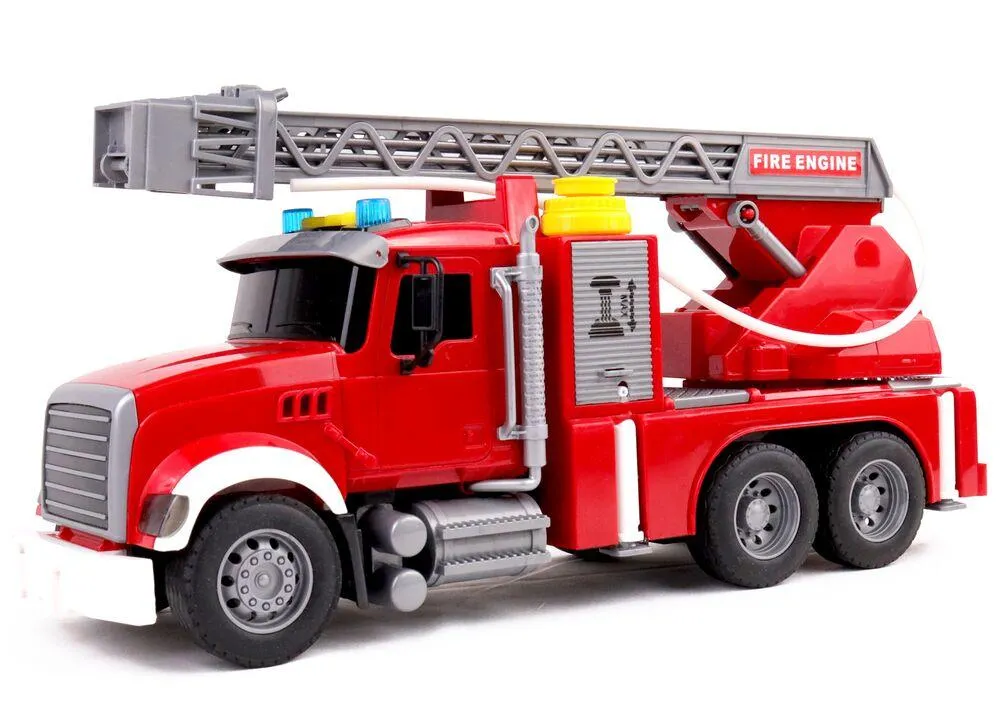 CAMION POMPIER 35 CM GDE ECHELLE -