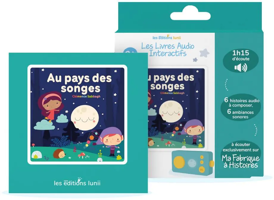 LUNII - LIVRE AUDIO - AU PAYS DES SONGES