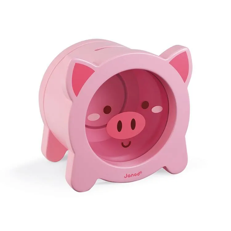 TIRELIRE COCHON - EN BOIS