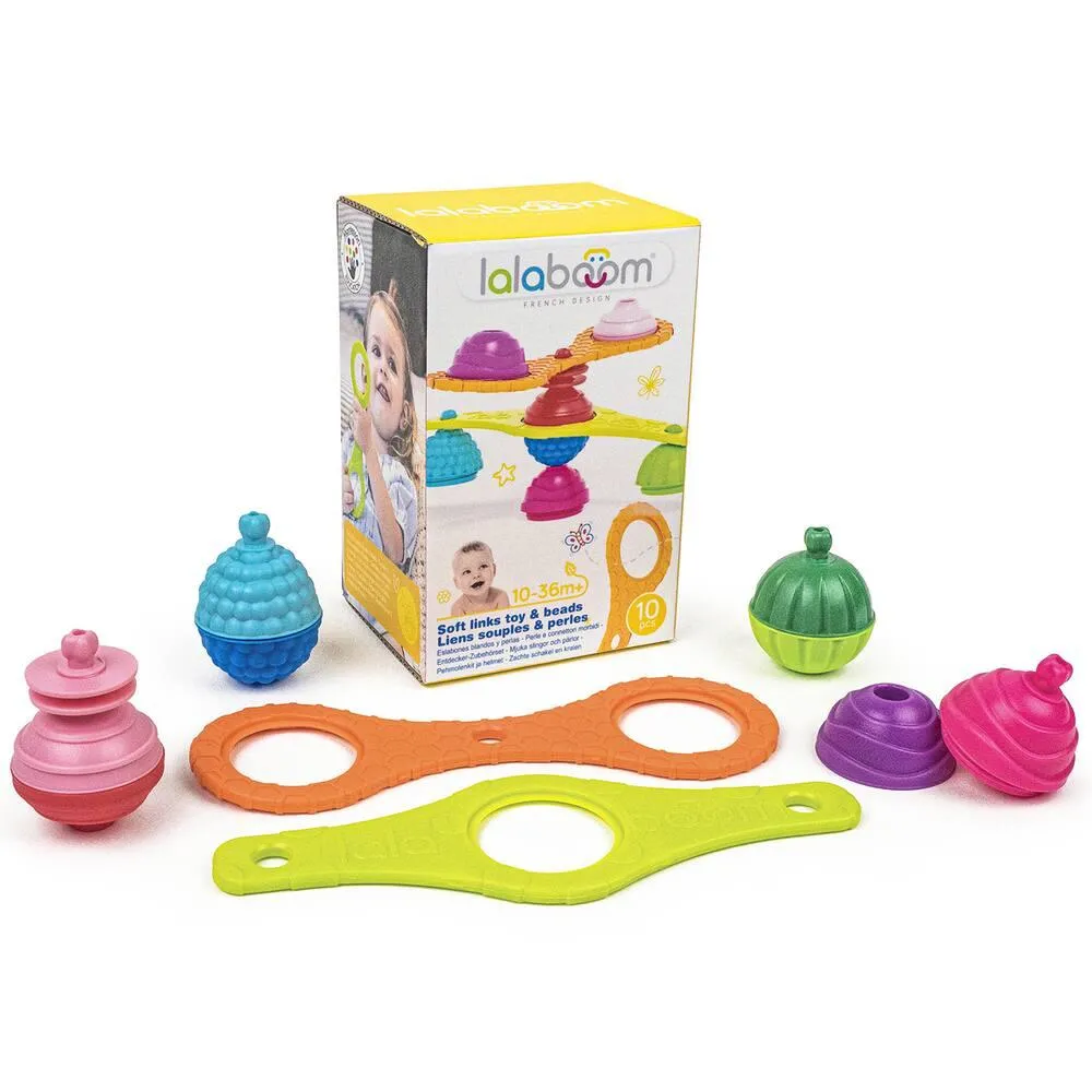 2 LANIÈRES ET 4 PERLES - 10 PIÈCES