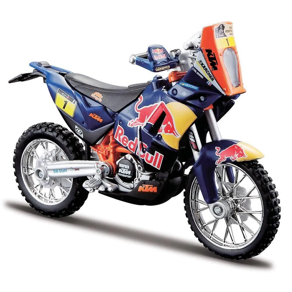 1/18 REDBULL - MOTOCROSS KTM REDBULL - CROSS ET RAID - NOUVEL 4 MODELES