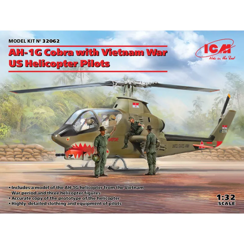 AH-1G Cobra et ses pilotes. ICM 32062