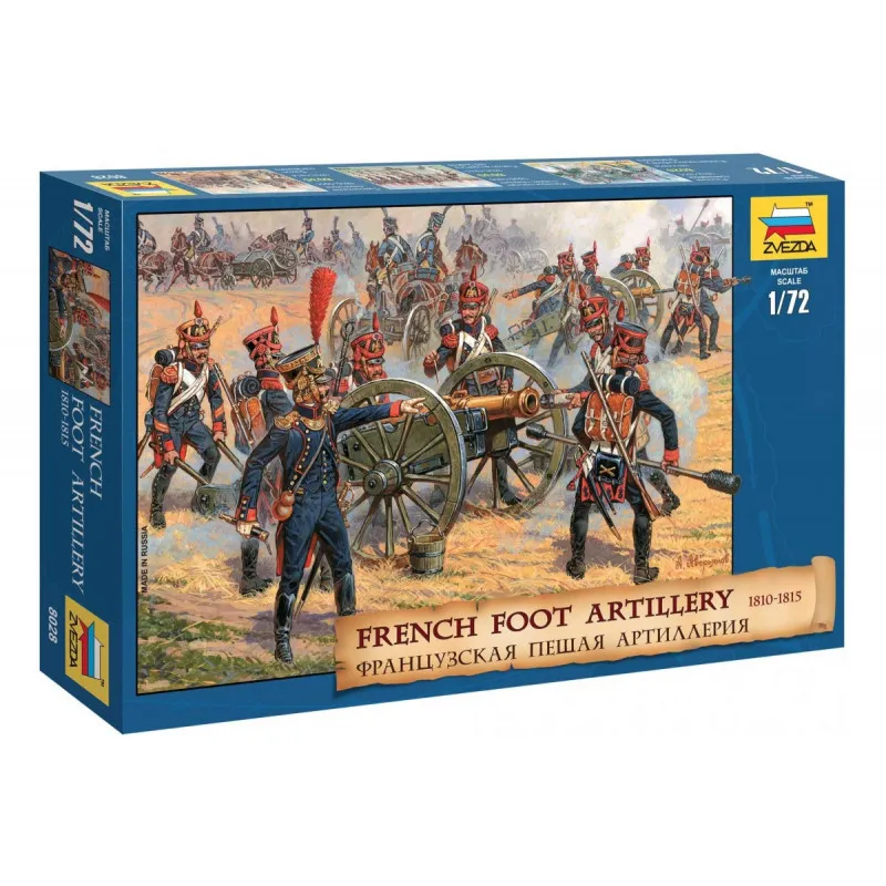Artillerie française, guerres napoléoniennes. ZVEZDA 8028