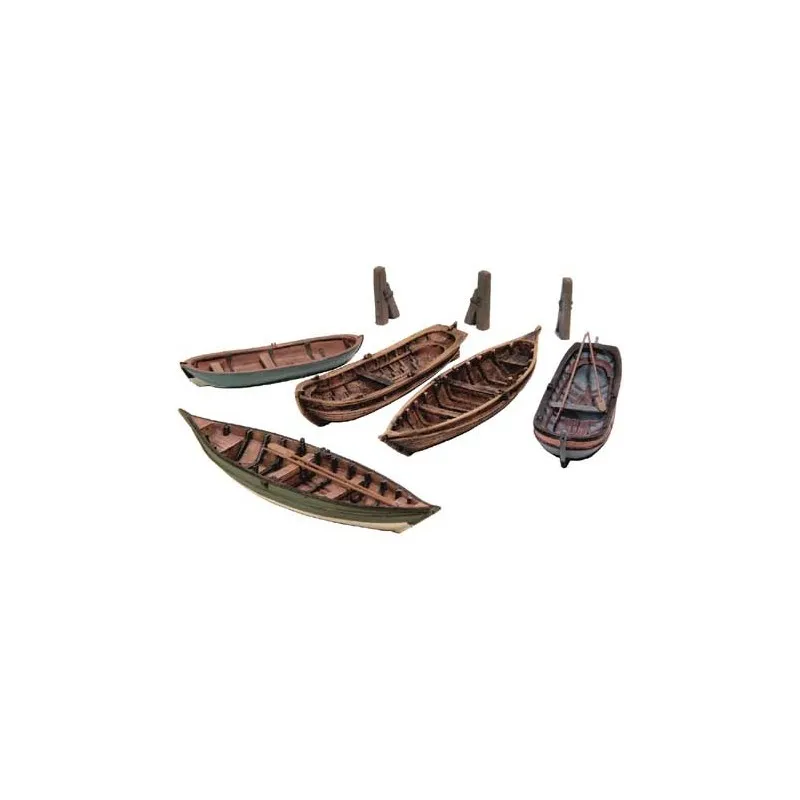 Ensemble de bateaux à rames. ARTITEC 50.122