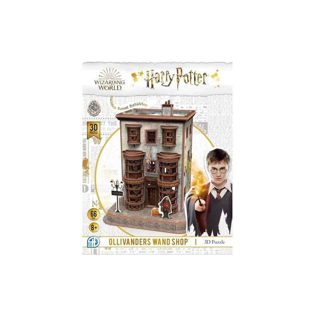 Puzzle 3D Harry Potter - Boutique Baguettes Ollivanders - 66 pièces