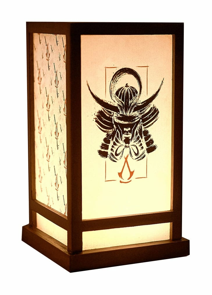 Assassin's creed shadows lampe led lanterne 25 cm