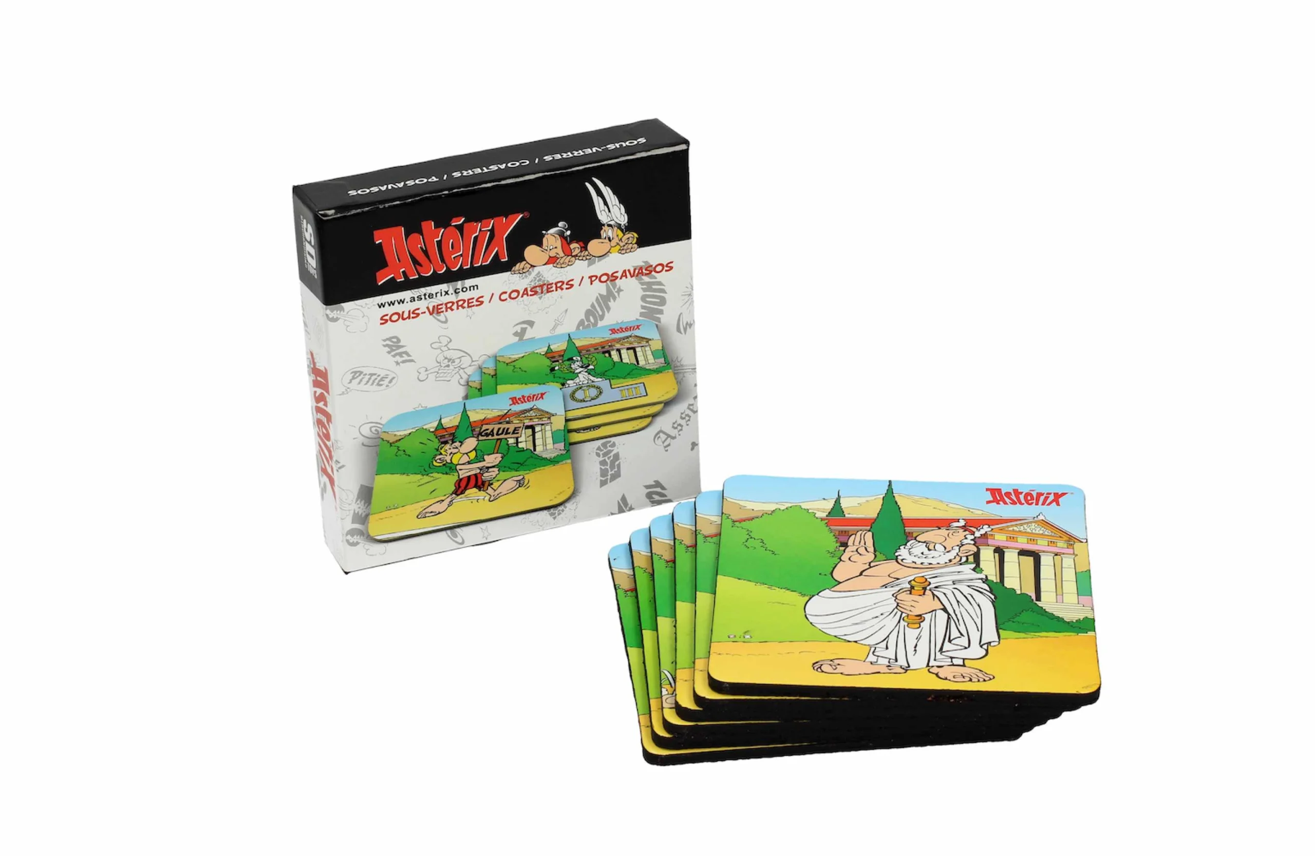 Asterix - les jeux olympiques - 6 sous-verres 10x10x3cm""