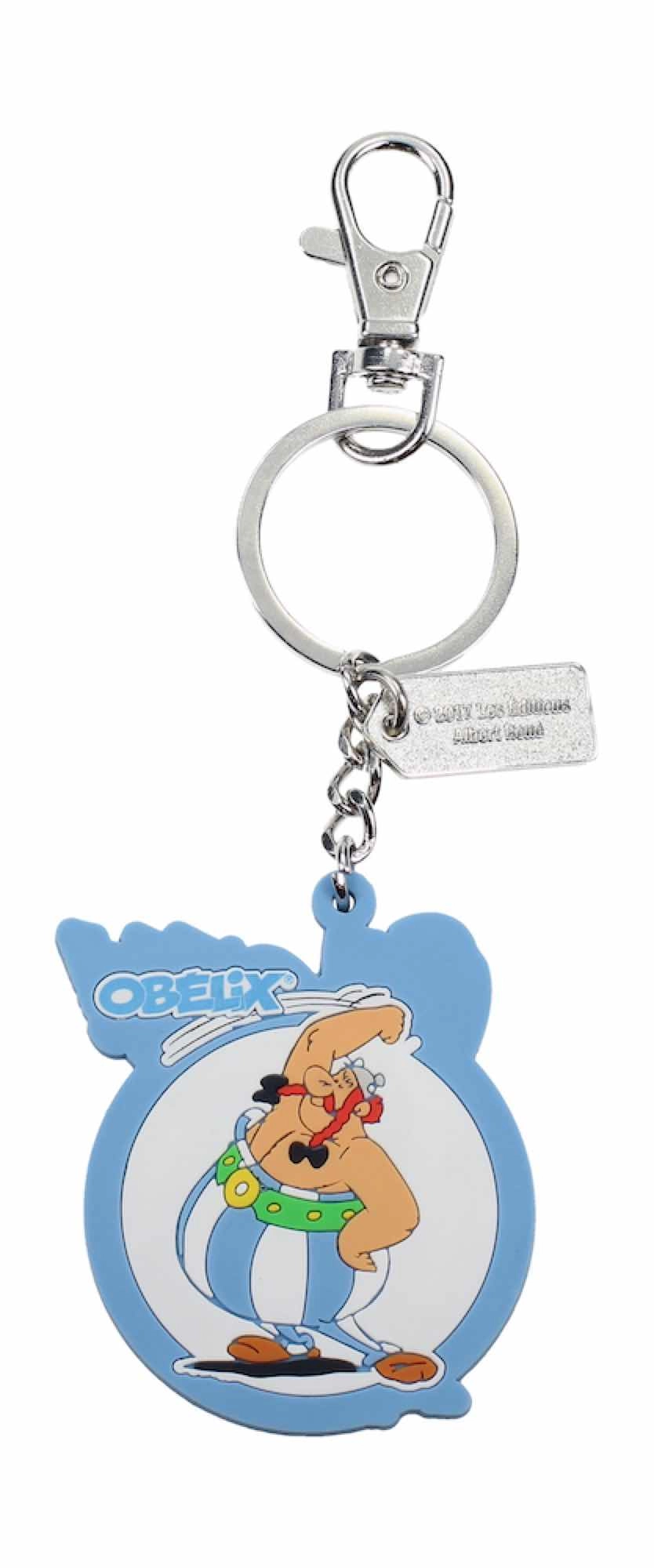 Asterix - obelix pafff - porte-clé réversible caoutchouc 10x20x2cm""