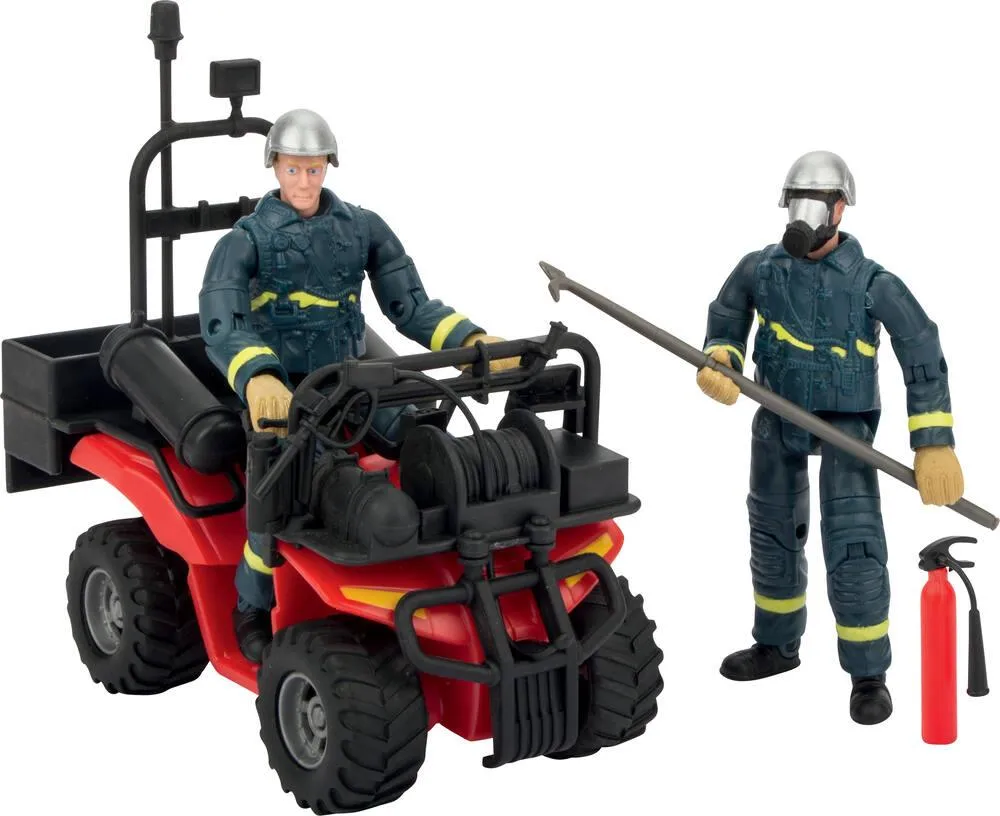 COFFRET VEHICULE TOUT TERRAIN POMPIERS 1:18