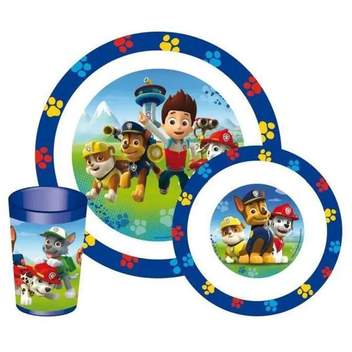 PAT'PATROUILLE - ENSEMBLE LUNCH 3 PIECES INCLUANT 1 VERRE 220