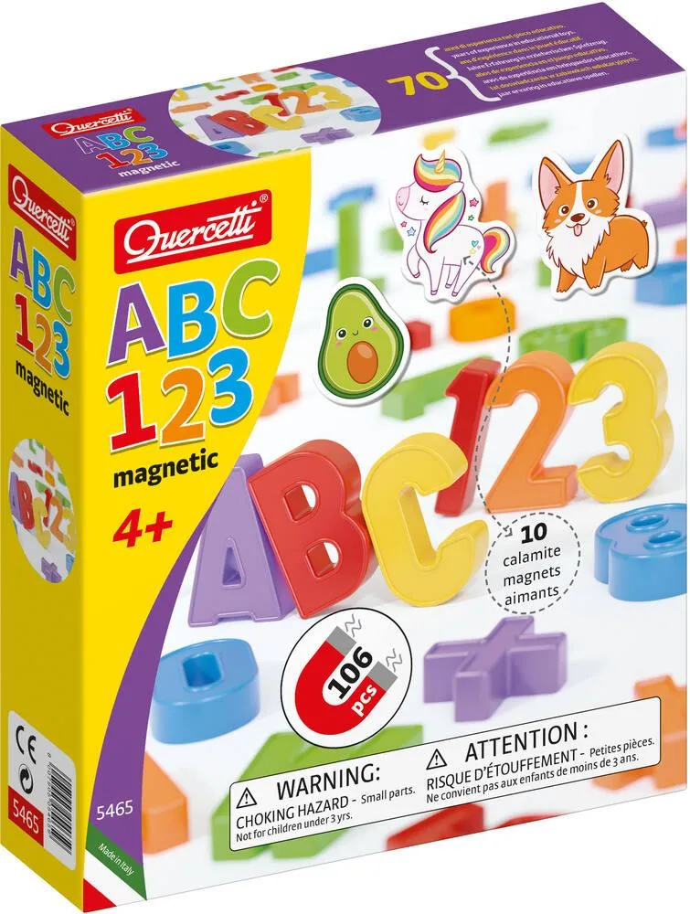 LETTRES ET NOMBRES MAGNETIQUES 106 PIECES - ABC 123
