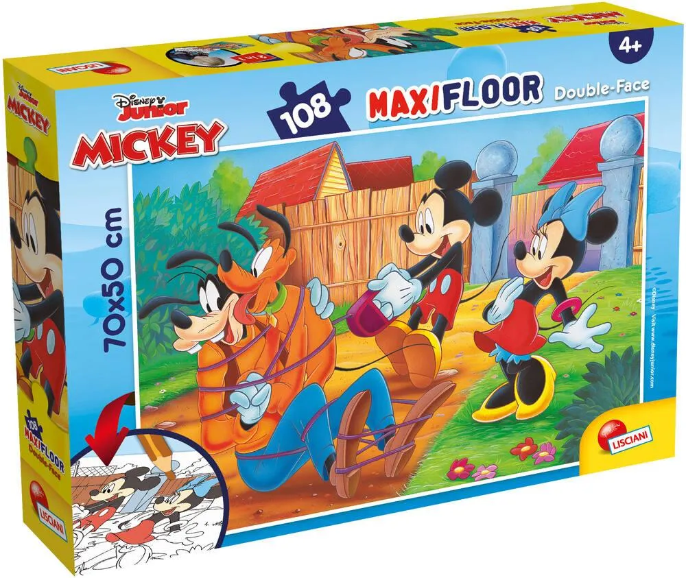 DISNEY MICKEY PUZZLE 108 PIECES 2 EN 1