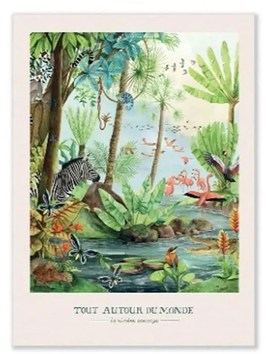 AFFICHE LA RIVIERE SAUVAGE 30X40CM TOUT AUTOUR DU MONDE