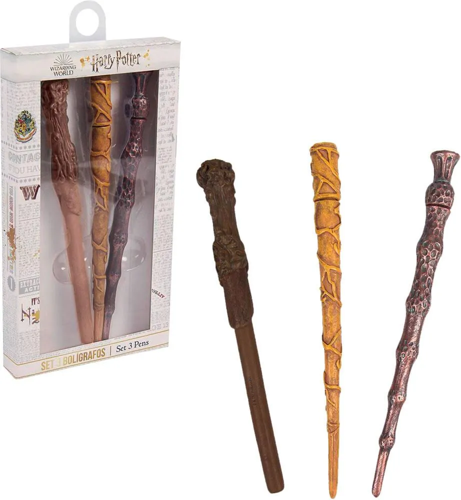HARRY POTTER - SET 3 STYLOS