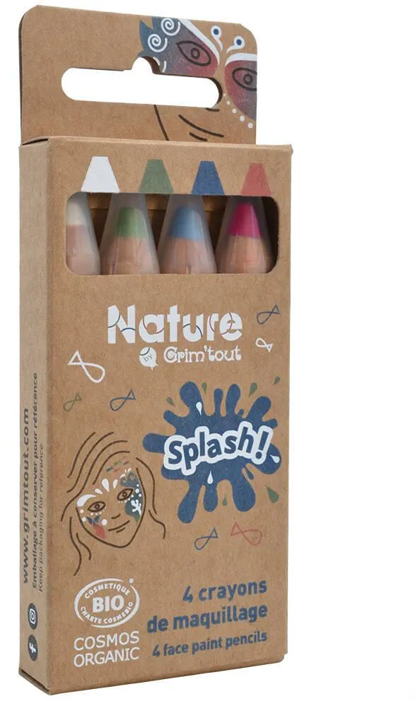 SET CRAYONS BIO 4 COULEURS - SPLASH