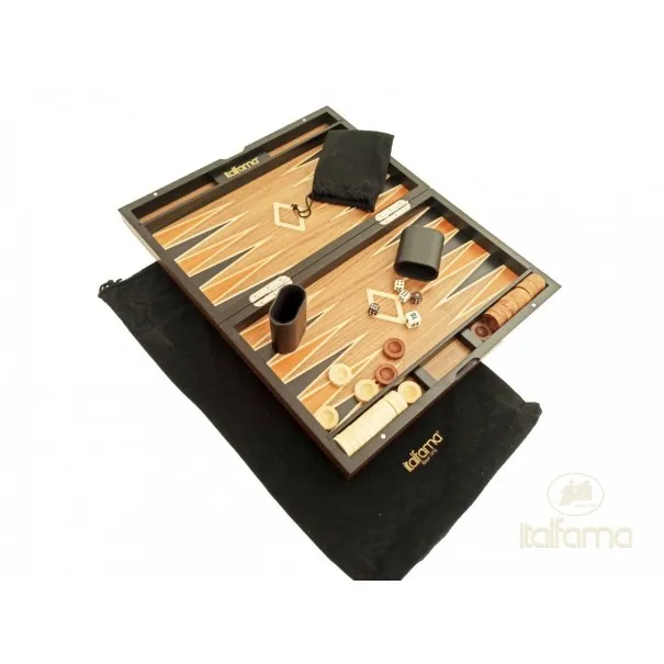 Backgammon en Bois Précieux Incrusté à la Main