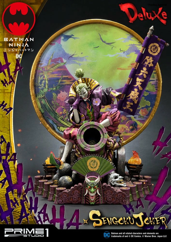 Batman ninja statuette sengoku joker deluxe version 71 cm