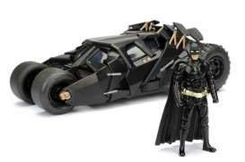 Batman the dark knight 1/24 2008 batmobile métal avec figurine
