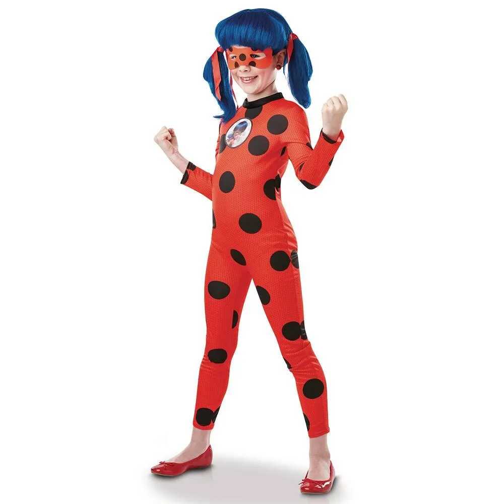 DÉGUISEMENT TIKKI COSTUME + MASQUE - TAILLE L 7-8 ANS - LADYBUG MIRACULOUS