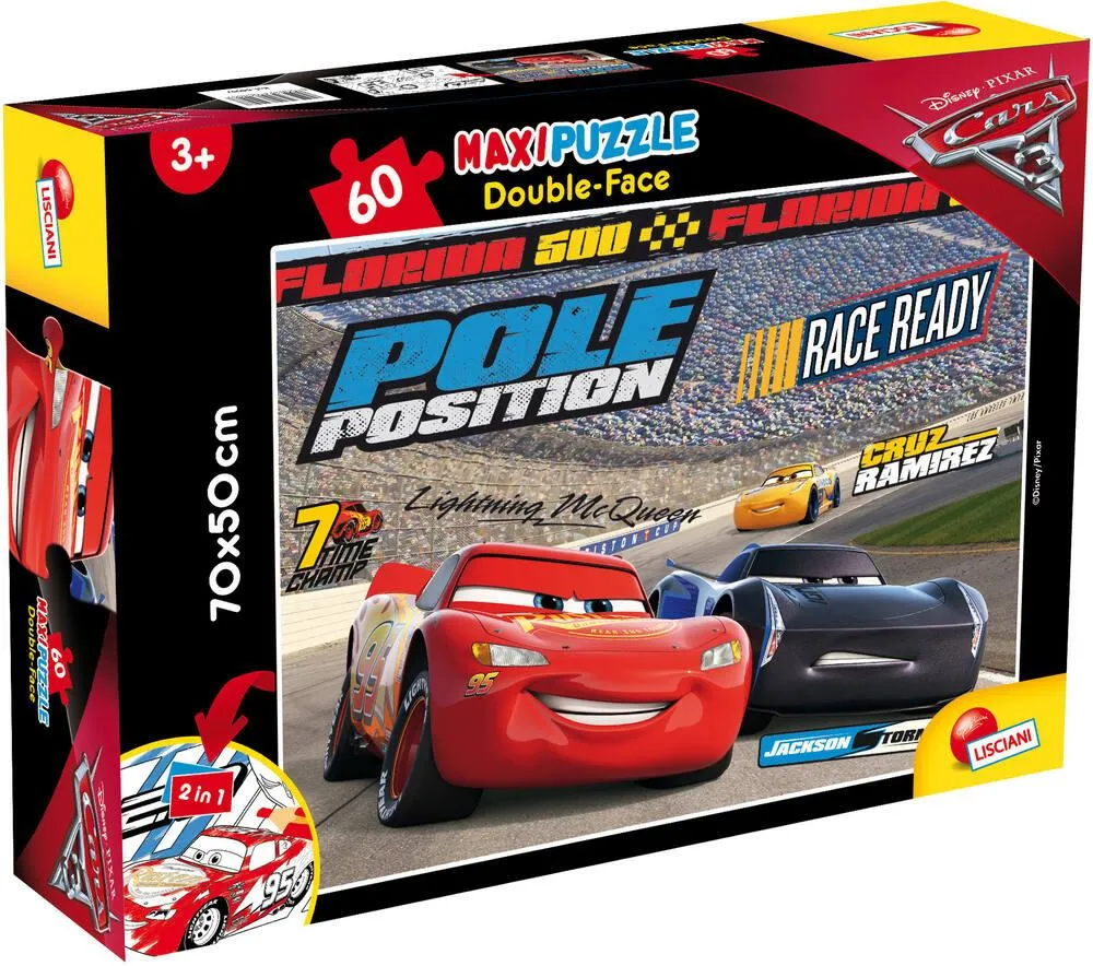 DISNEY CARS 3 PUZZLE 60 PIECES 2 EN 1 - CHALLENGE