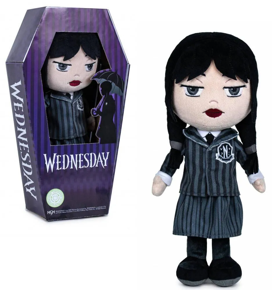 MERCREDI - PELUCHE MERCREDI DE 32 CM - UNIFORME ECOLE