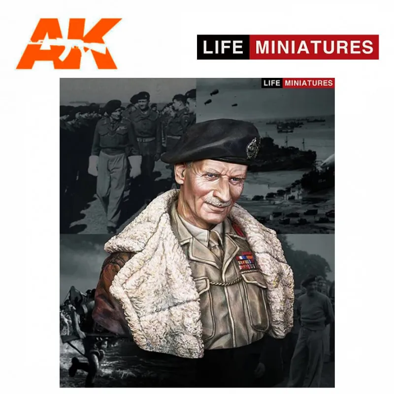 Bernard Law Montgomery, juin 1944, Opération Overlord. LIFE MINIATURES LM-B010