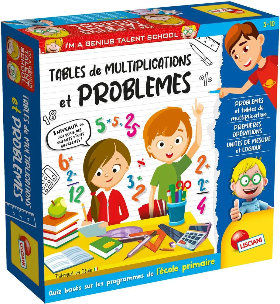 I'M A GENIUS TALENT SCHOOL - TABLE DE MULTIPLICATIONS ET PROBLEMES